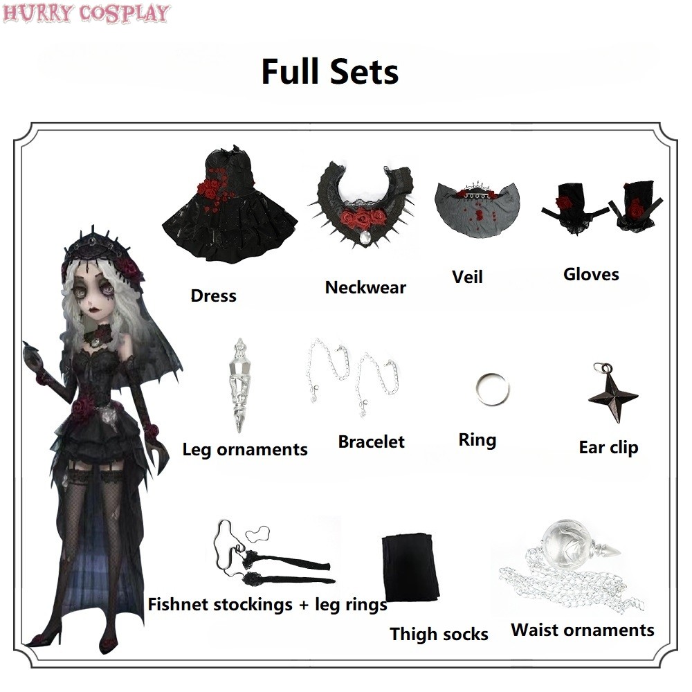 Game Cosplay,Identity V,Identity V Psychologist Long Night Cosplay Costume